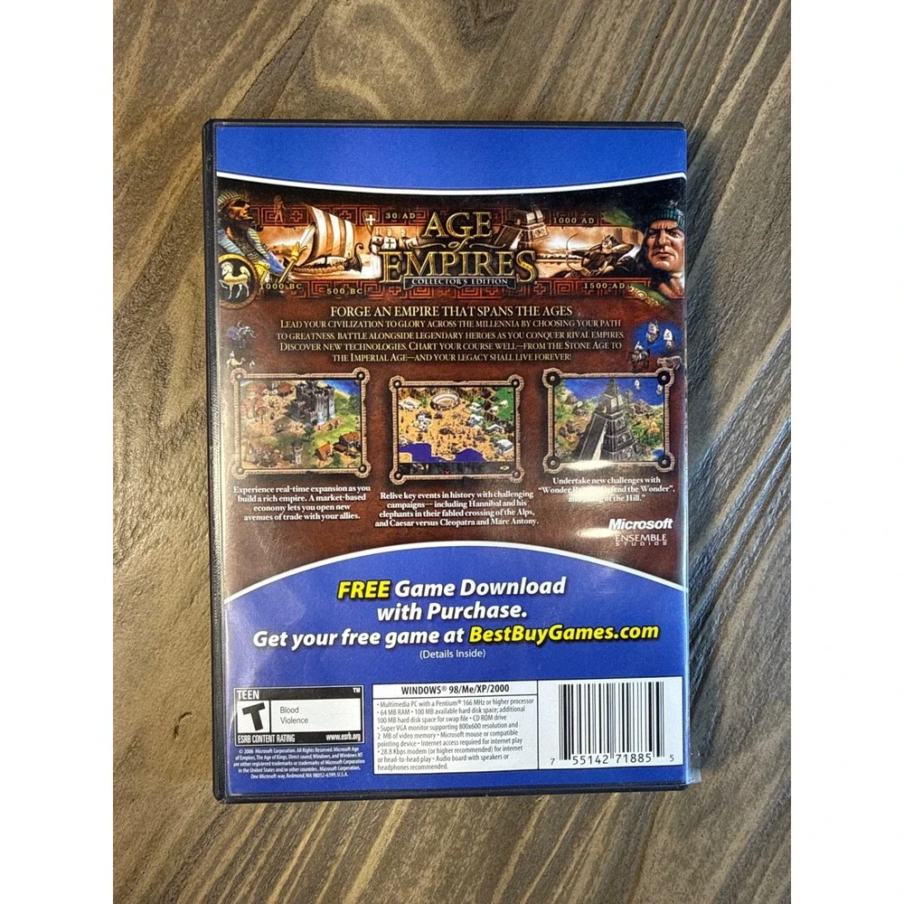 Age of Empires‎ Collector's Edition PC 2006 Microsoft Excellent RTS Bundle Works